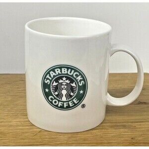 VTG 2001  Starbucks Barista Siren Mermaid Logo Double Sided Coffee Mug 16oz